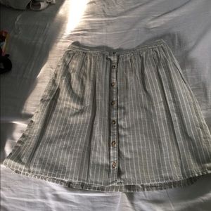Striped A line Skirt